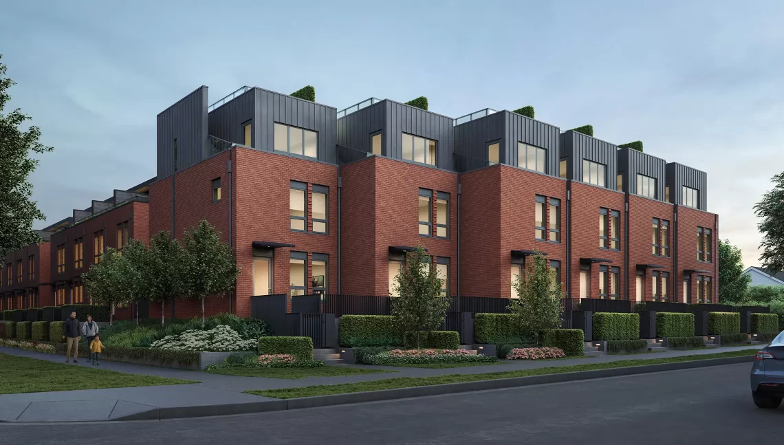 York townhome project by Listraor, Vancouver West Side